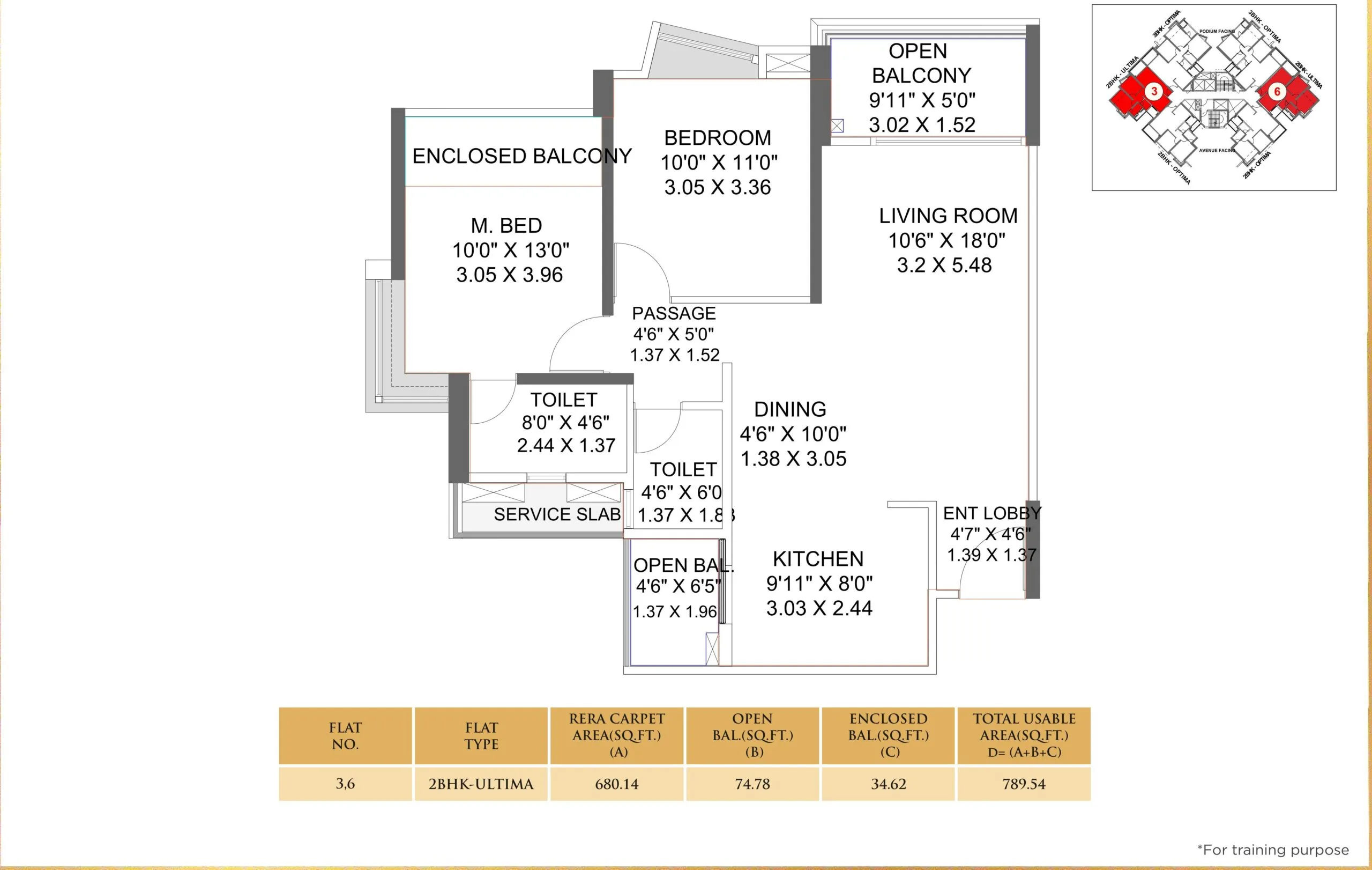 Park titan 2BHK 786
