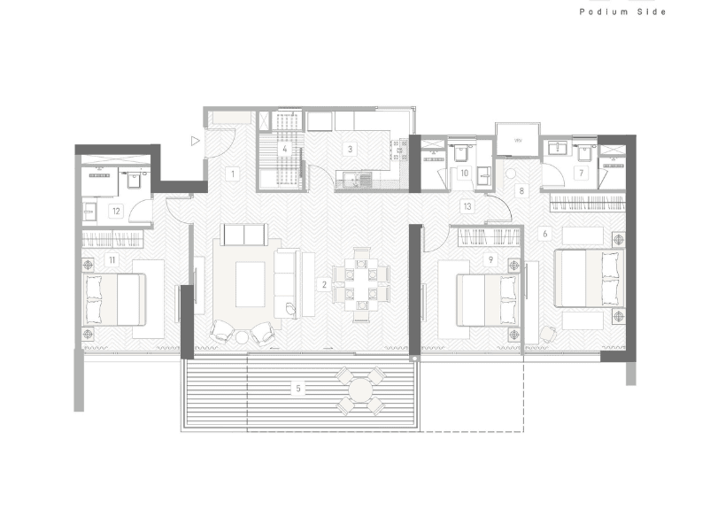 The Balmoral riverside 3 BHK normal