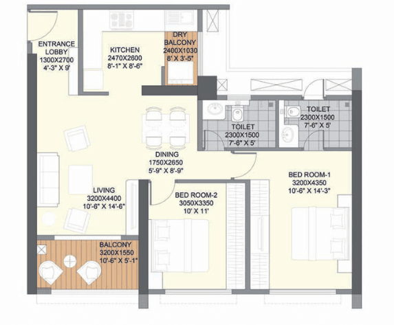 The Ridges41 – Blue Ridge Township, Hinjewadi Phase 1, 2 BHK