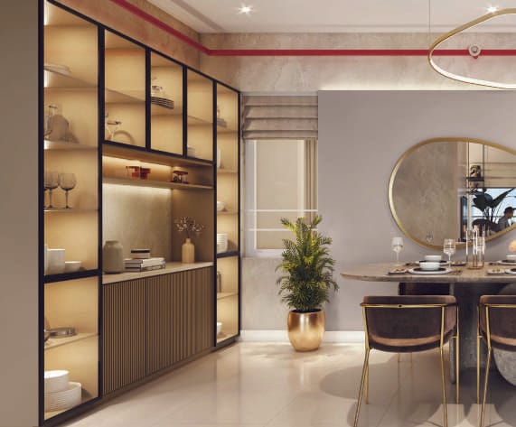 Mahindra ivylush Niche for Crockery Cabinet