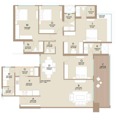 Canvas Life Republic 3 bhk landscape