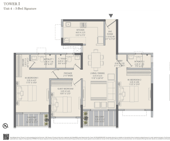 Kreheja 3BHK Signature