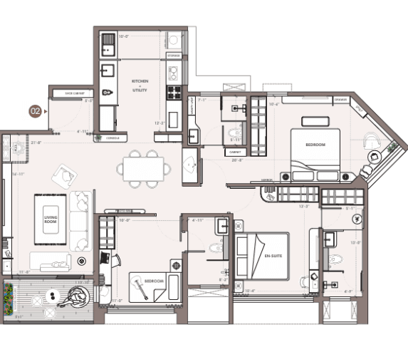 VJ Palladio Presidential Suites Balewadi RiverFront 3 BHK